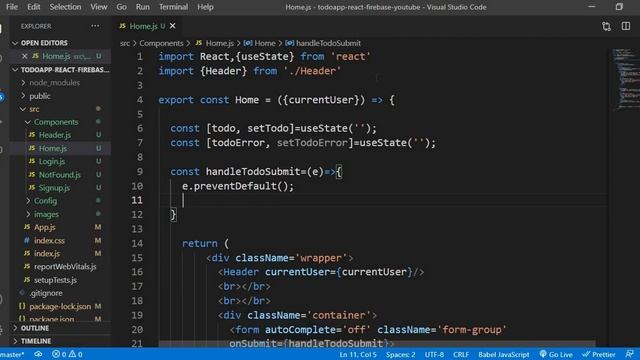 TodoApp with React and Firestore #4 Add Todos смотреть онлайн