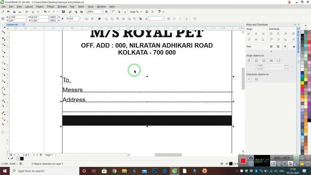 Challan Design on Coreldraw x7 смотреть онлайн