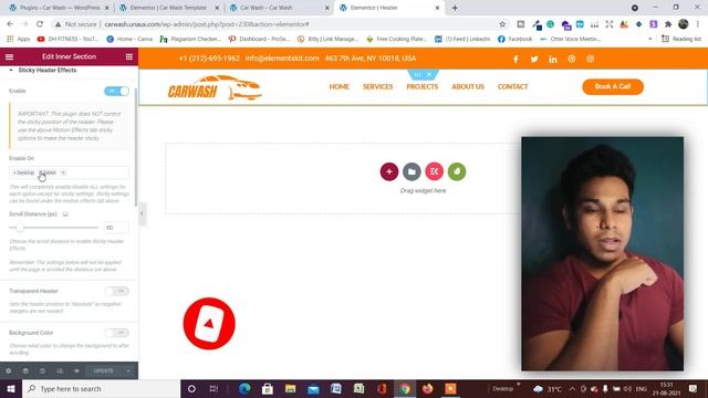 How To Create Sticky Header In WordPress Website Without Elementor Pro | Best Sticky Header Plugin смотреть онлайн