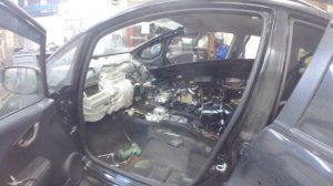 Honda fit GE6 2008г.в.  снята передняя панель в салоне