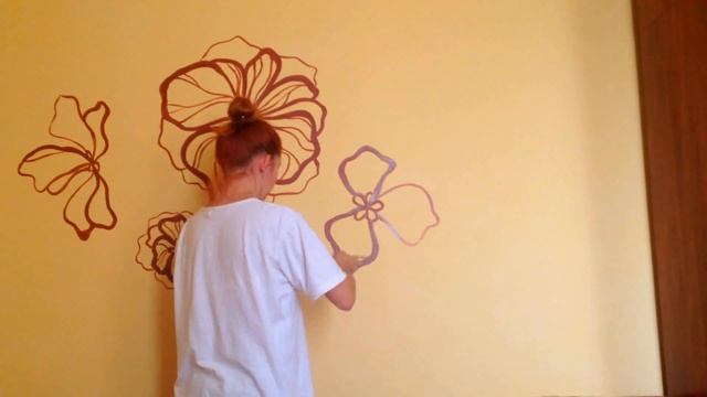 Простая роспись стен своими руками ( painting walls ) смотреть онлайн
