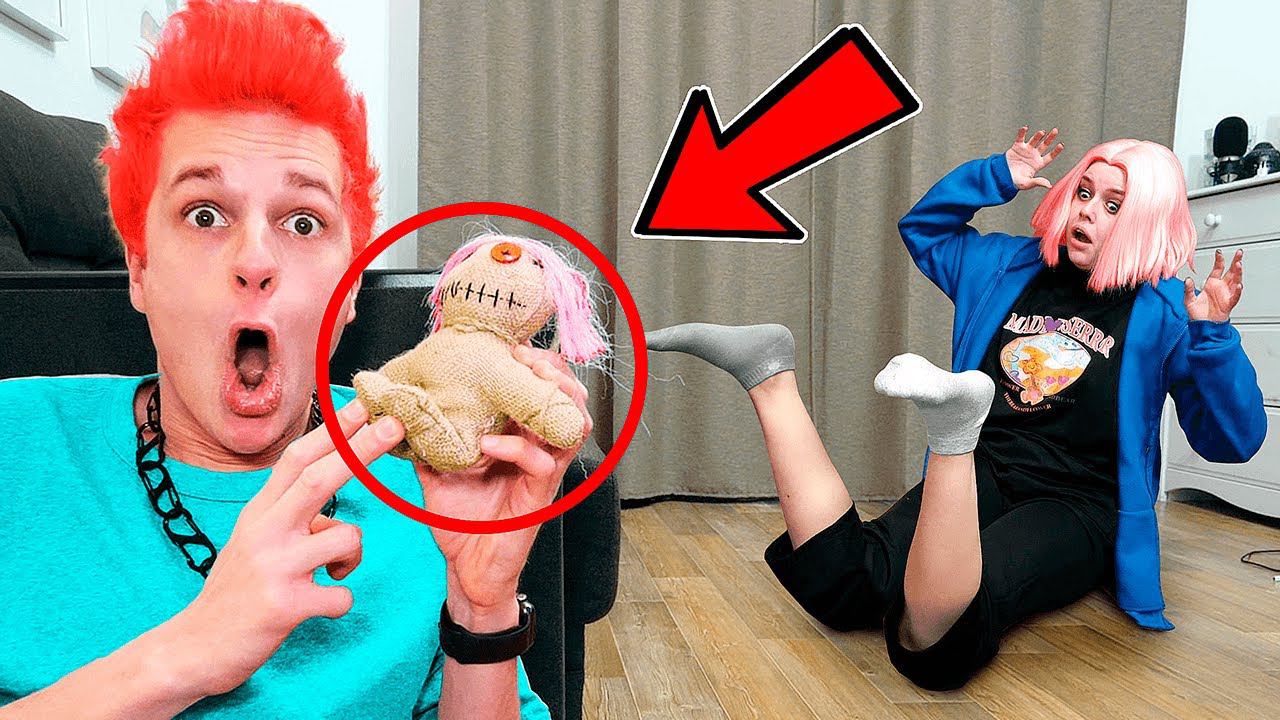 Я ПРАНКАНУЛ СВОЮ ПОДРУГУ С ПОМОЩЬЮ КУКЛЫ ВУДУ | кукла вуду СЕРИЯ 4 смотреть онлайн