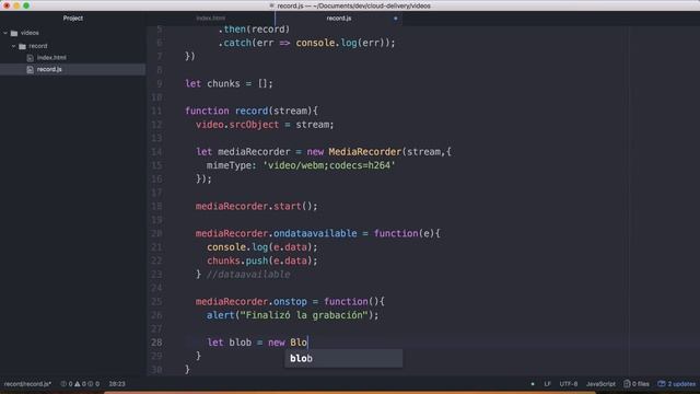 Grabar audio y vídeo en el navegador - Cloud Delivery смотреть онлайн