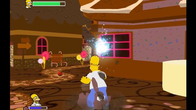 PCSX2 настройка лучшей графики для игры The Simpsons Game смотреть онлайн