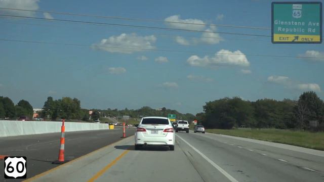 Springfield, MO: US-60 James River Frwy & US-65 Schoolcraft Frwy смотреть онлайн