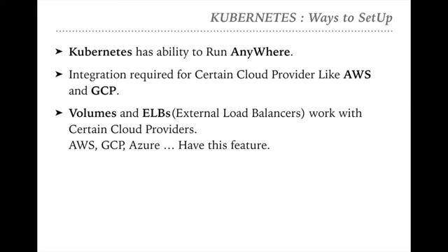 1 Kubernetes SetUp смотреть онлайн