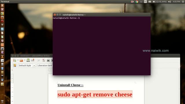 Uninstall Cheese Webcam Software application from Ubuntu 14.04 | Linux смотреть онлайн