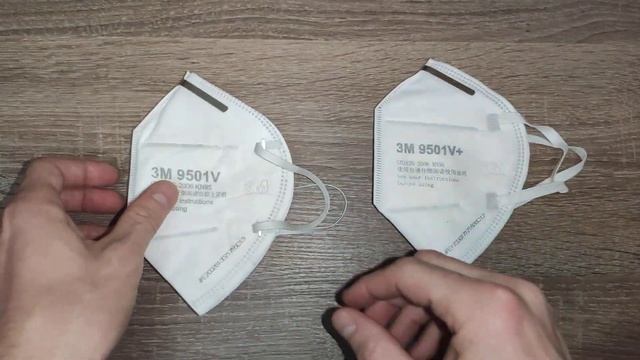Маска 3M 9501V & Mask 3M 9501V+ сравнение смотреть онлайн