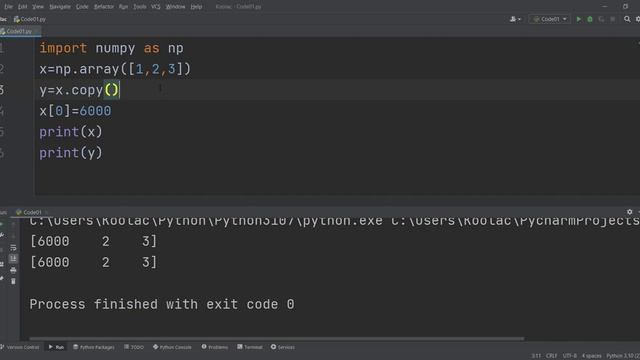 View VS Copy in NumPy Python | Module NumPy Tutorial - Part 22 смотреть онлайн