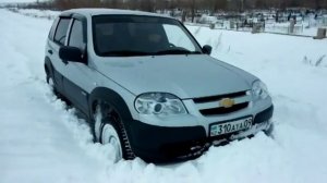 Шевроле Нива по снегу