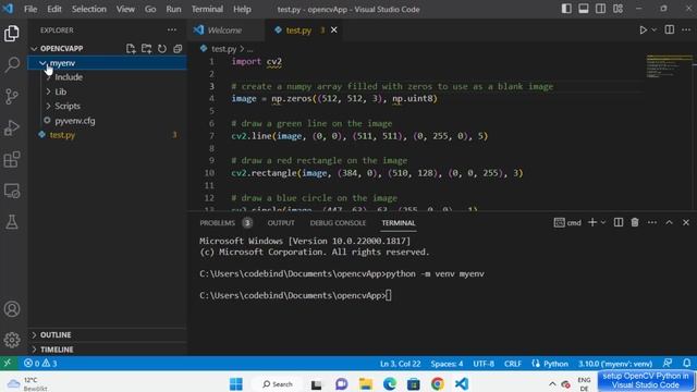 How To Install OpenCV Python in Visual Studio Code (Windows 11) смотреть онлайн