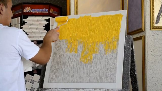 Bauramix Munhen. Штукатурка дождик, Кароед. Короед, барашек. Как самому нанести штукатурку. Самому смотреть онлайн