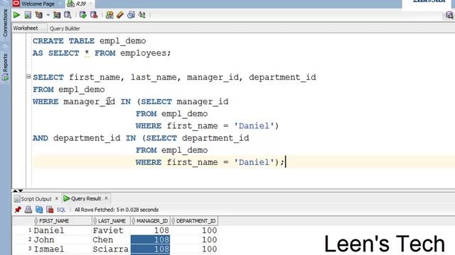 SQL 11g Tutorial in Bangla # 66 Writing a multiple column subquery смотреть онлайн