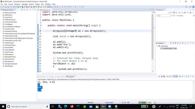 Java Session 13.3 - Enhanced for loop, Iterator, Wrapper Class, Object type and Stack смотреть онлайн