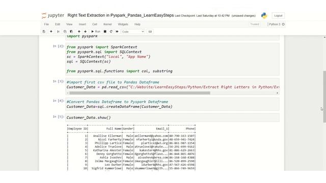 How to extract text from Right in Pyspark | Text extraction from Right in Pyspark | Learn Pyspark смотреть онлайн