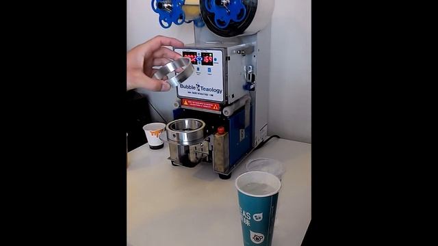Paper Cup Sealer Machine How to Seal with Adapter Ring 90mm Sealing Machine Paper Container смотреть онлайн