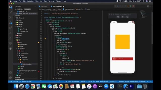 CHAT APPS 10 Create Login Screen [ FLUTTER + GET X + FIREBASE 2021 ] смотреть онлайн