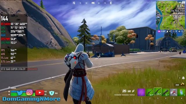 Fortnite On Ryzen Zotac GTX 1660 Super + 5 5600X, All Settings, 1080p смотреть онлайн