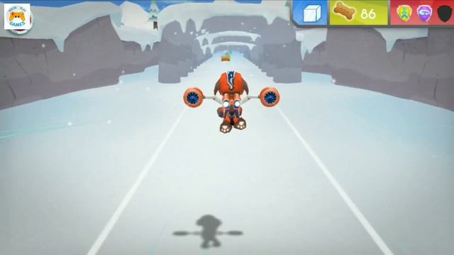 Щенячий патруль Paw Patrol игра В полет Снежная гора Вызываем Зуму Chase