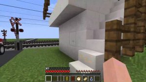 работа на ЖД переезде Minecraft часть 2