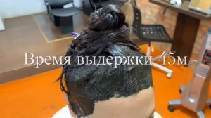 Окрашивание седых волос хной.