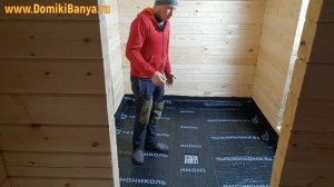 Как сделать ТЁПЛЫЙ ПРОЛИВНОЙ ПОЛ в бане под ключ? Подробный обзор монтажа пола от СК Доминика