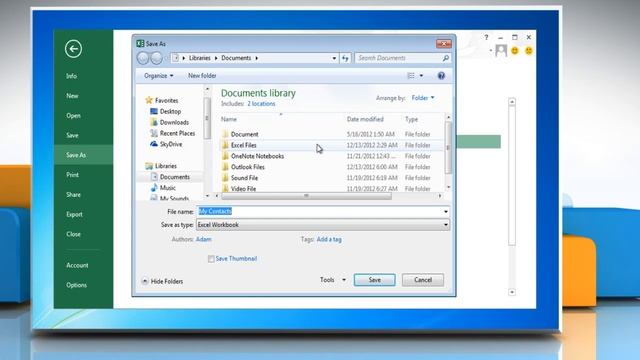 How to export Microsoft® Outlook 2013 Contacts from Microsoft ® Excel worksheet смотреть онлайн