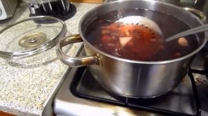 Кисель из замороженных ягод малины и смородины