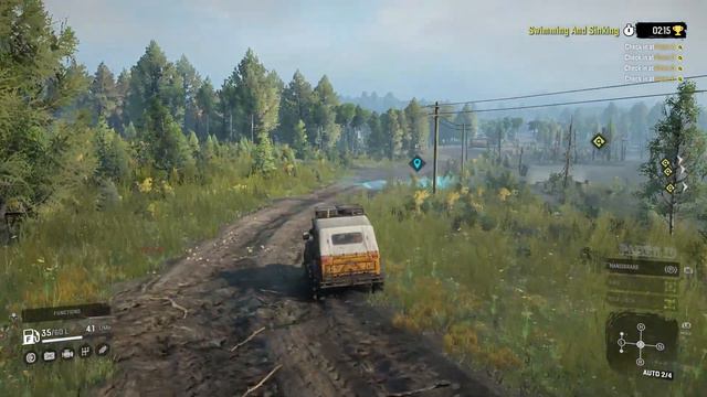 SNOWRUNNER Gameplay | Part 134 | CONTEST | Swimming And Sinking Check in at Point смотреть онлайн