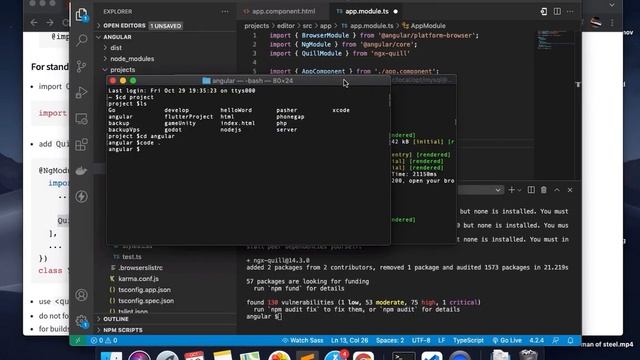 Installation quill editor in angular 10, 12 смотреть онлайн