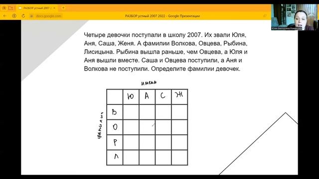 Разбор 4 задачи устного экзамена в школу 2007 в 2022г смотреть онлайн