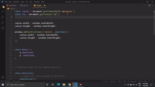 How to Make Particles Effect Using Html Canvas & Javascript | Html Canvas | @odes Tutorials смотреть онлайн