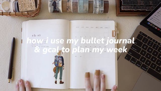 How I setup & use my google calendar with my bullet journal ✸ my digital + analog planning system 🖥 смотреть онлайн