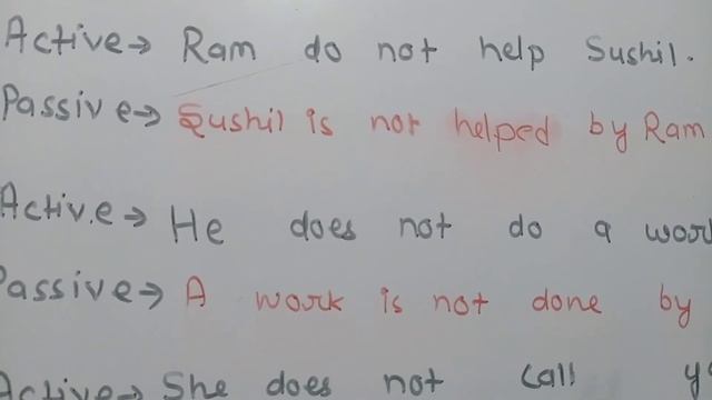 Active to Passive Convert||Negative/Interrogative Sentences|| 11/12/2020 смотреть онлайн