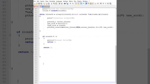 C Network Programming- Multithreaded Server with Client & Telnet Connections смотреть онлайн