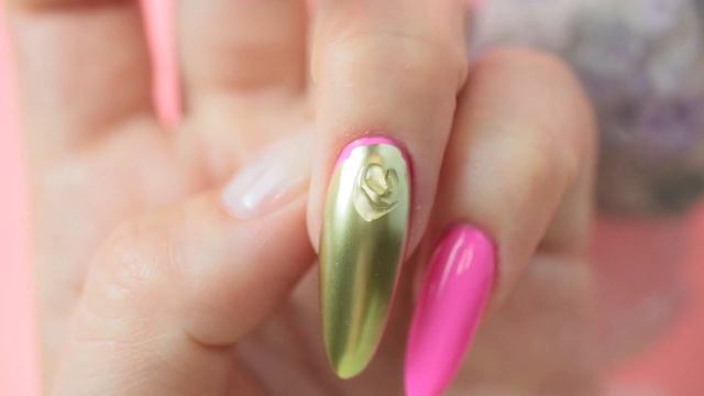How to: Easy Rose Gold Nail Art Design at Home - For Beginners смотреть онлайн
