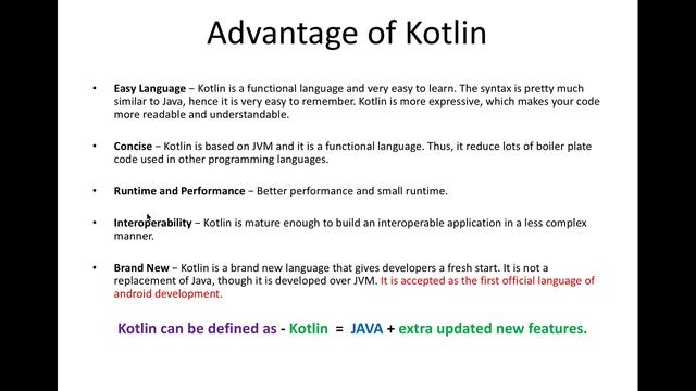 Kotlin Tutorial For Beginners # 01 Kotlin Basic Overview смотреть онлайн