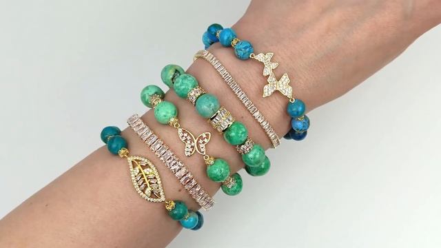 Собираем многорядный браслет с люкс фурнитурой и красивыми бусинами