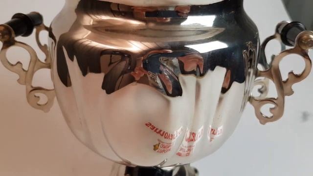 Самовар Электрический 3 литра никелированный Овал с термовыключателем смотреть онлайн