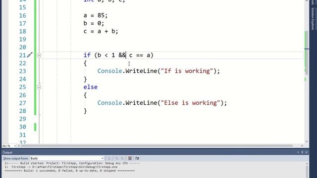 IF Else In C# Programming Urdu Lecture