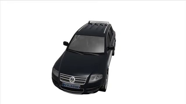 VW Touareg 3D model смотреть онлайн