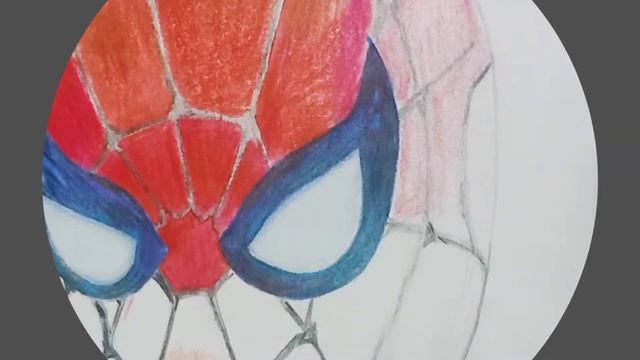 ||how to draw Spider-Man sketch||Spider-Man colour pencil #spider face drawing#sketch subscribe смотреть онлайн