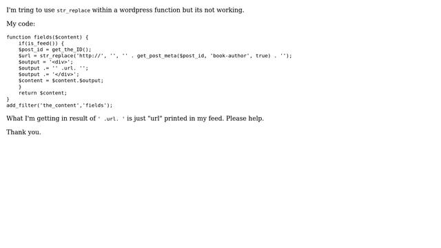 Wordpress: str_replace not responding in functions.php (2 Solutions!!) смотреть онлайн