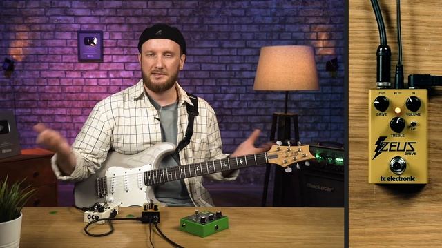 Гитарный эффект TC Electronic Zeus Drive (клон Klon) смотреть онлайн
