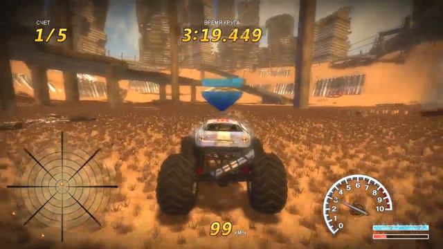 FlatOut 3 - Испытание #34 Грузовики-монстры, Неси свет (3 место) смотреть онлайн