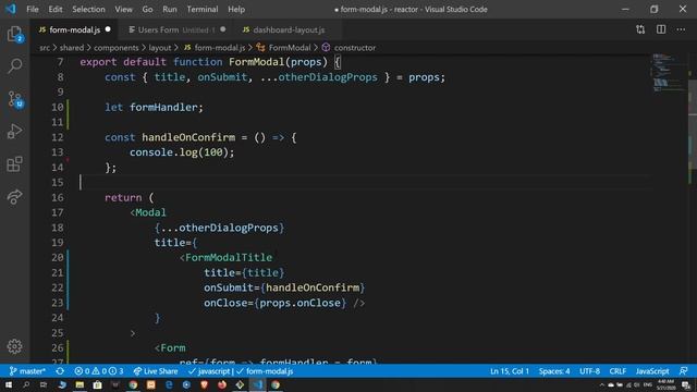 69 Invoking Form Component In Modal Form React Js | Reactor смотреть онлайн