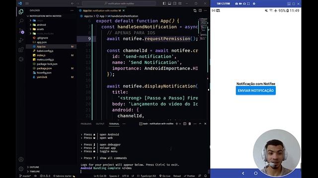[Passo a Passo] Como implementar notificações com React Native usando notifee? смотреть онлайн