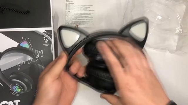 Видео обзор: Беспроводные LED наушники с кошачьими ушками CAT STN-28. Цвет: черный смотреть онлайн