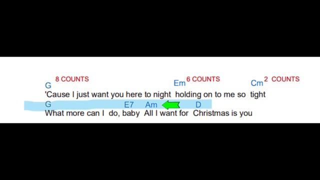 All I want for christmas Chords Guide смотреть онлайн