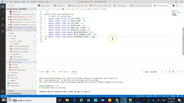 FRC - Command Base System - Java - VS Code 2020 - Part 3 смотреть онлайн